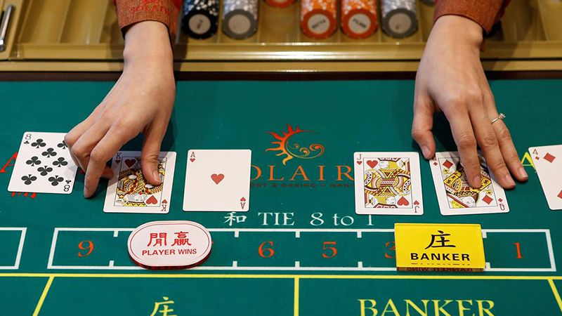 Ví dụ trực quan về đánh gấp thếp baccarat cho tân binh